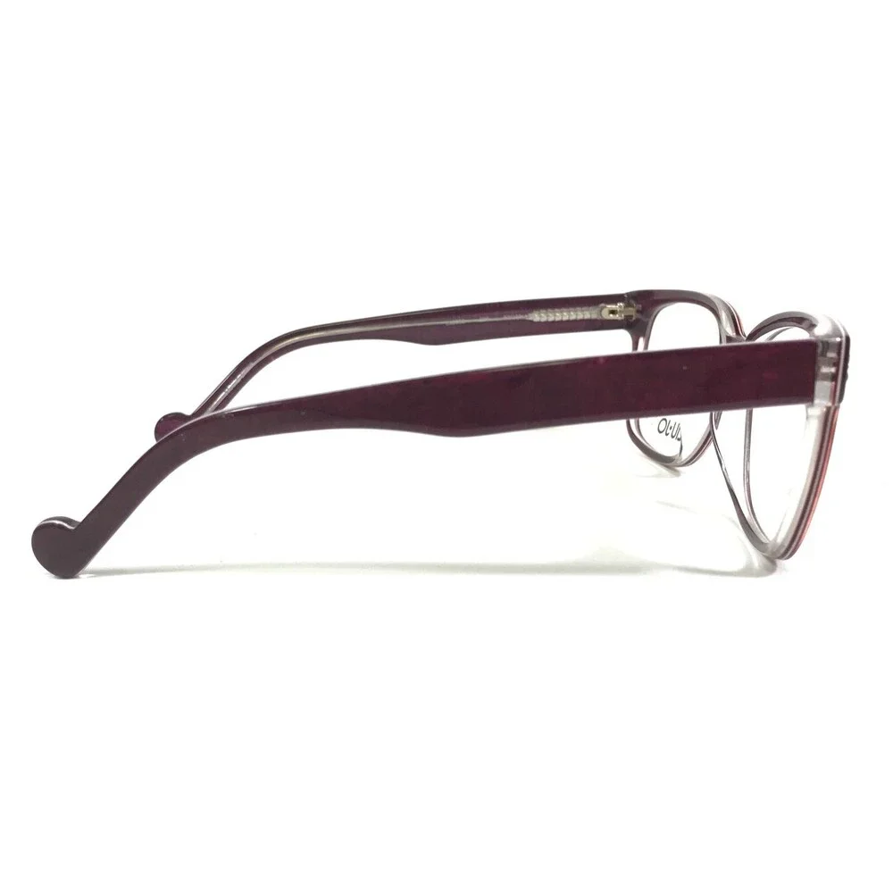 Liu Jo Eyeglasses Frames LJ2650 609 Burgundy Purple Denim Print Gold 52-15-135